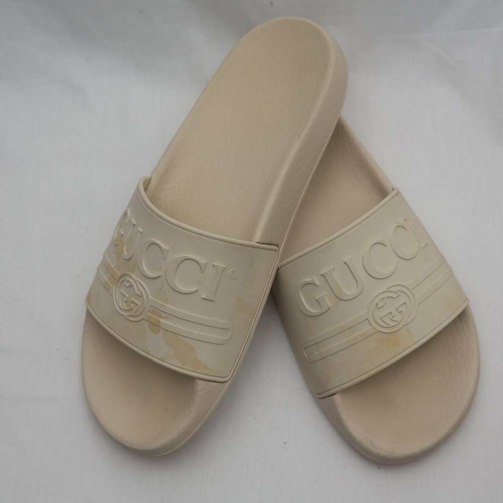 GUCCI LOGO pursuit pool slides Size 39